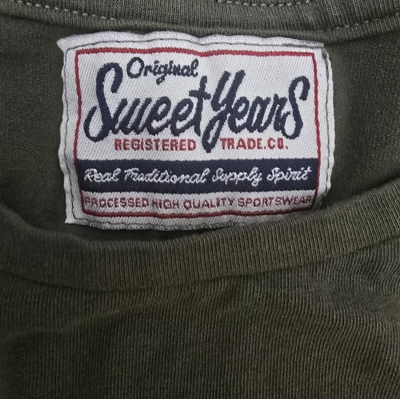 Sweet Years Rock Made In Italy Leopard Tee Dark Green Mens XXL - Picture 3 of 8